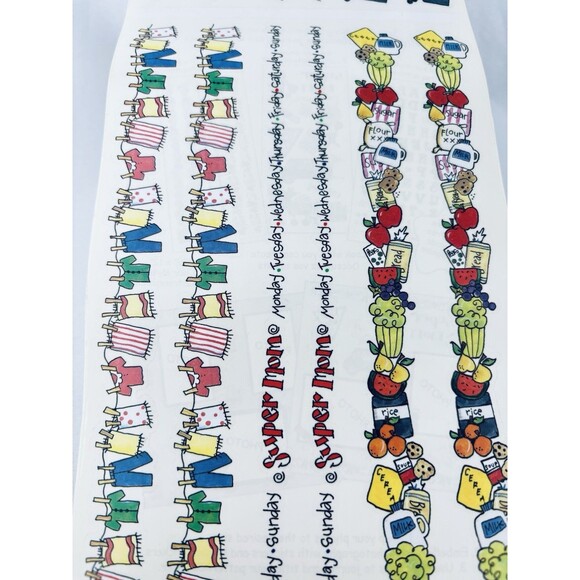 Vintage Sandy Lion Sticker Roll Super Mom Border Sheets Scrapbooking Sandylion - Picture 3 of 11